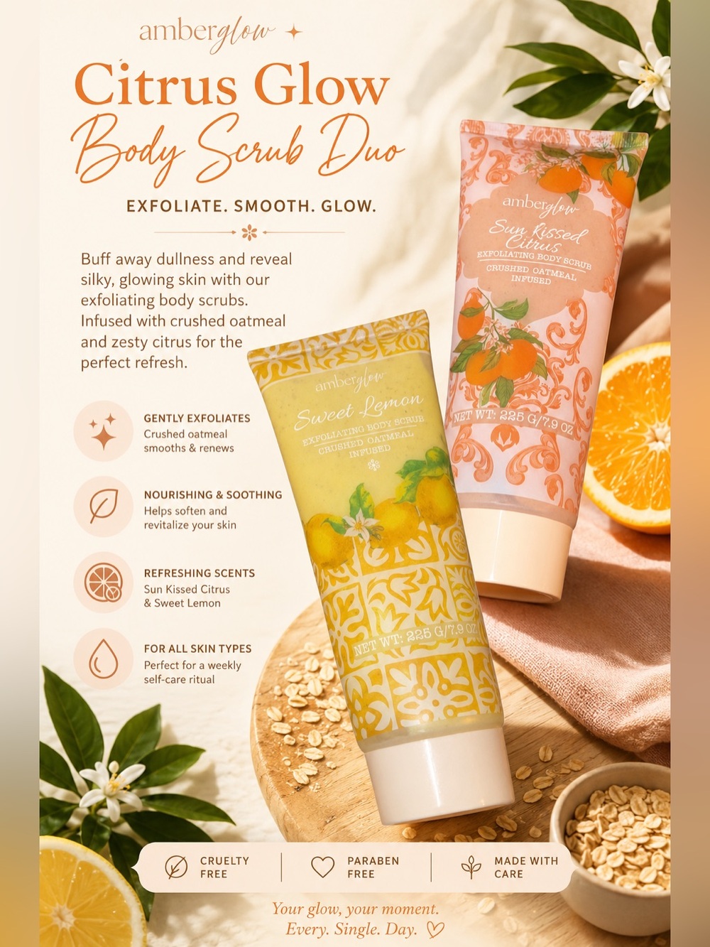 Citrus Glow Body Scrub Duo